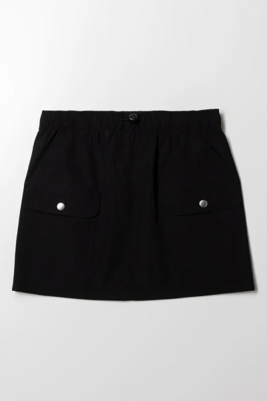 Cargo Skirt Black sold by Ackermas