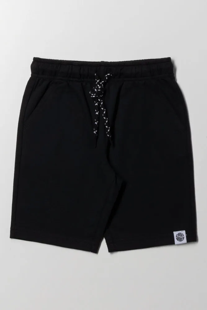 Basic Knit Shorts Black sold by Ackermas
