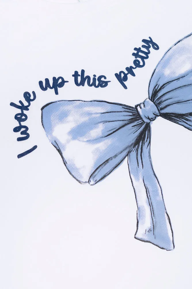 Bow Pyjamas Blue And White sold by Ackermas product image thumbnail 2