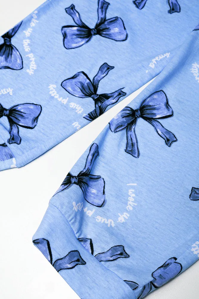 Bow Pyjamas Blue And White sold by Ackermas product image thumbnail 3