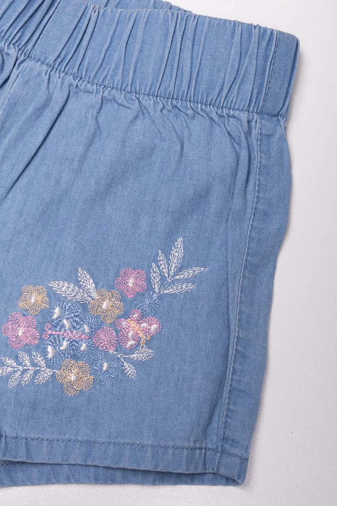 Denim Short Set Light Blue sold by Ackermas product image thumbnail 3