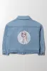 Frozen Denim Jacket Light Blue sold by Ackermas