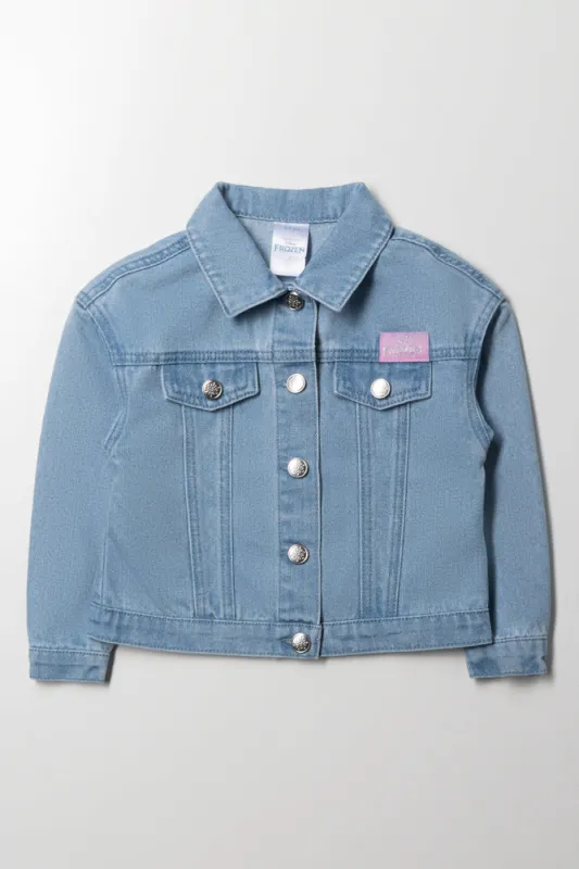 Frozen Denim Jacket Light Blue sold by Ackermas