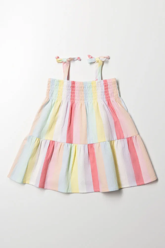 Strappy Tiered Dress Multi sold by Ackermas