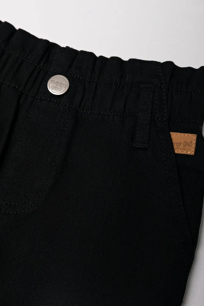 Mini Mom Paperbag Denim Jeans Black sold by Ackermas product image thumbnail 2