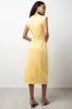 Midi T Shirt Dress With Knot Detail Yellow sold by Ackermas