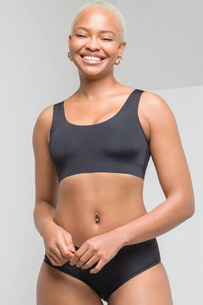 Bonded Crop Top Black sold by Ackermas