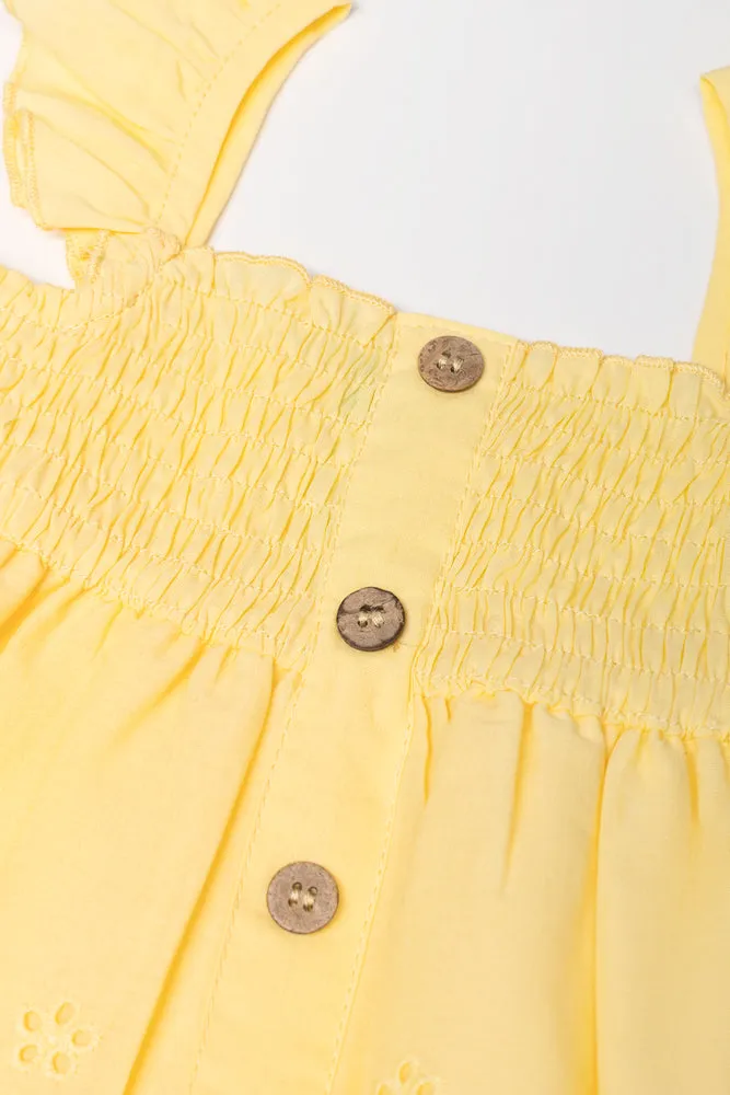 Anglaise Button Down Dress Yellow sold by Ackermas product image thumbnail 2