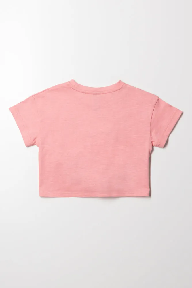 Cherry Front Tie Top Pink sold by Ackermas product image thumbnail 3