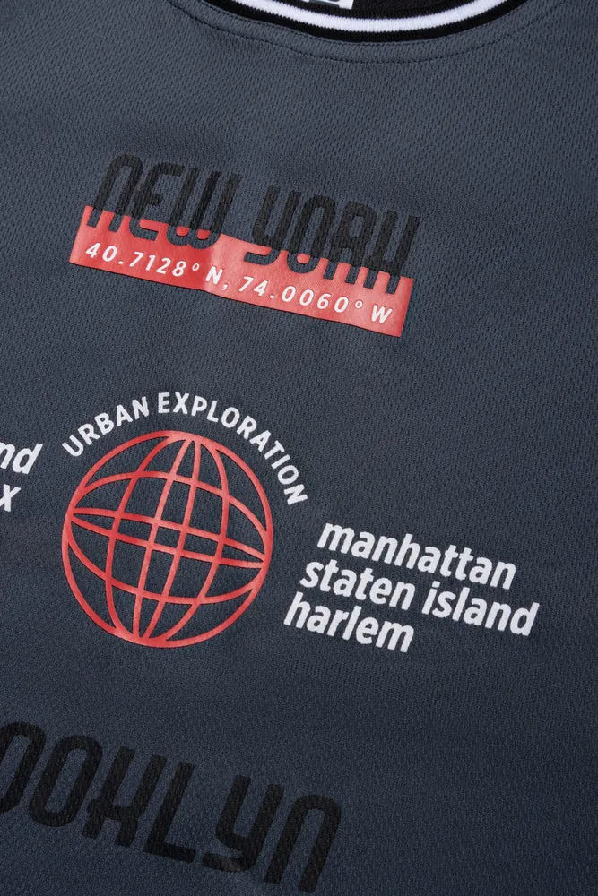 Basketball Tee Charcoal sold by Ackermas product image thumbnail 2