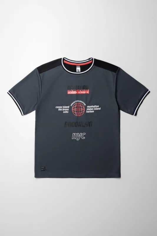 Basketball  Tee Charcoal sold by Ackermas