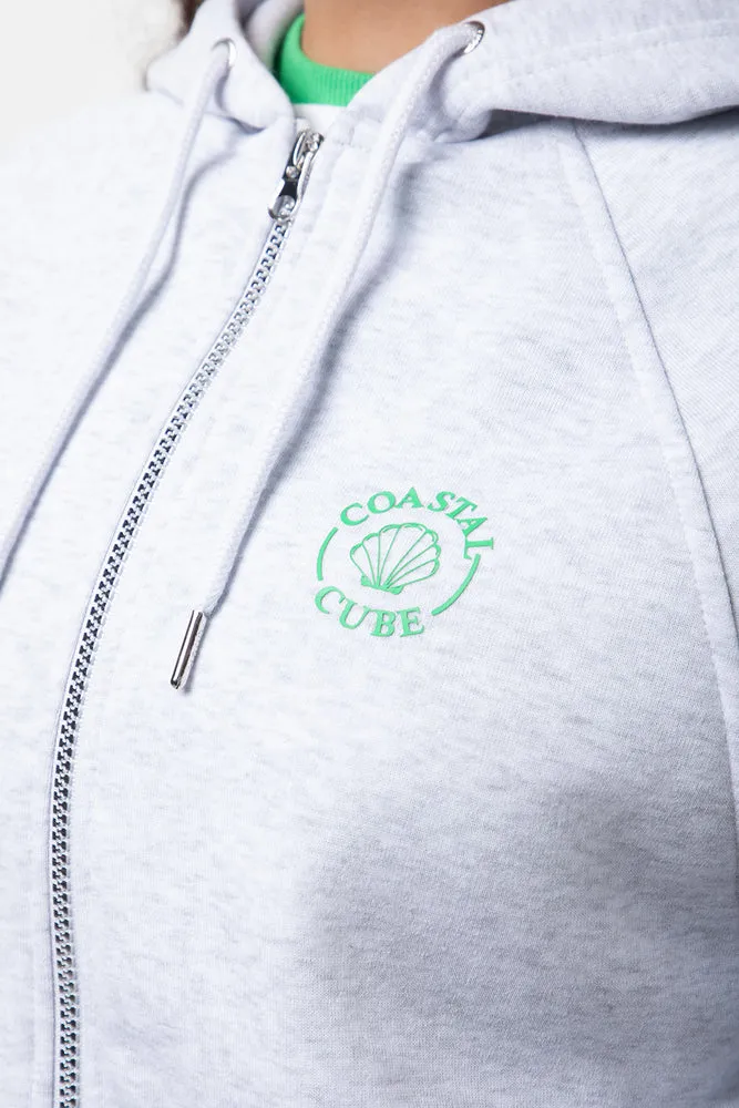 Oversized Zip Through Track Top Grey sold by Ackermas product image thumbnail 4