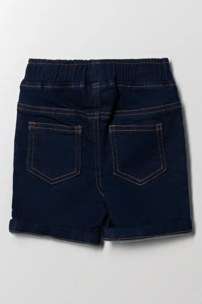 Denim Shorts Dark Blue sold by Ackermas product image thumbnail 3