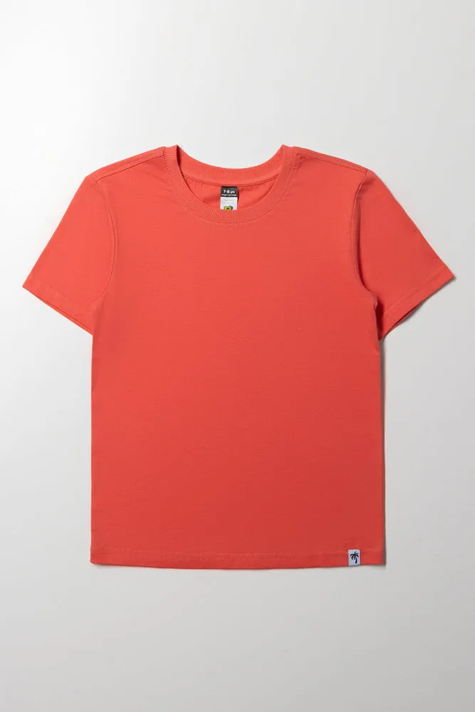 Short Sleeve T-Shirt Coral sold by Ackermas