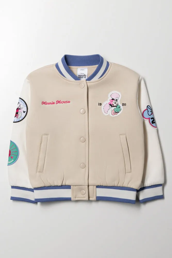 Minnie Mouse Baseball Jacket Natural sold by Ackermas