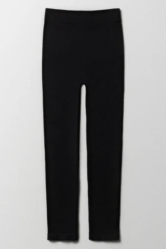 Seamless Long Legging Black sold by Ackermas