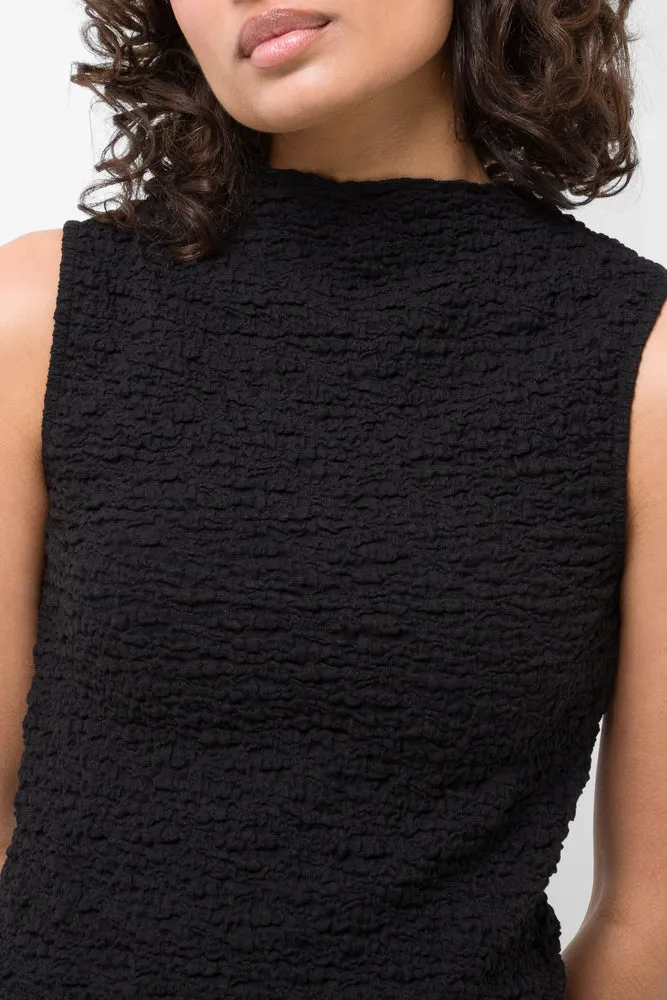 High Neck Textured Top Black sold by Ackermas product image thumbnail 4