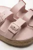 Double Buckle Sandals Pink sold by Ackermas