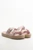 Double Buckle Sandals Pink sold by Ackermas