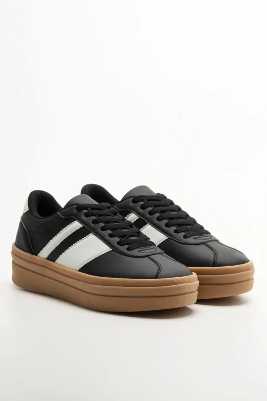 Platform Sneaker Black sold by Ackermas