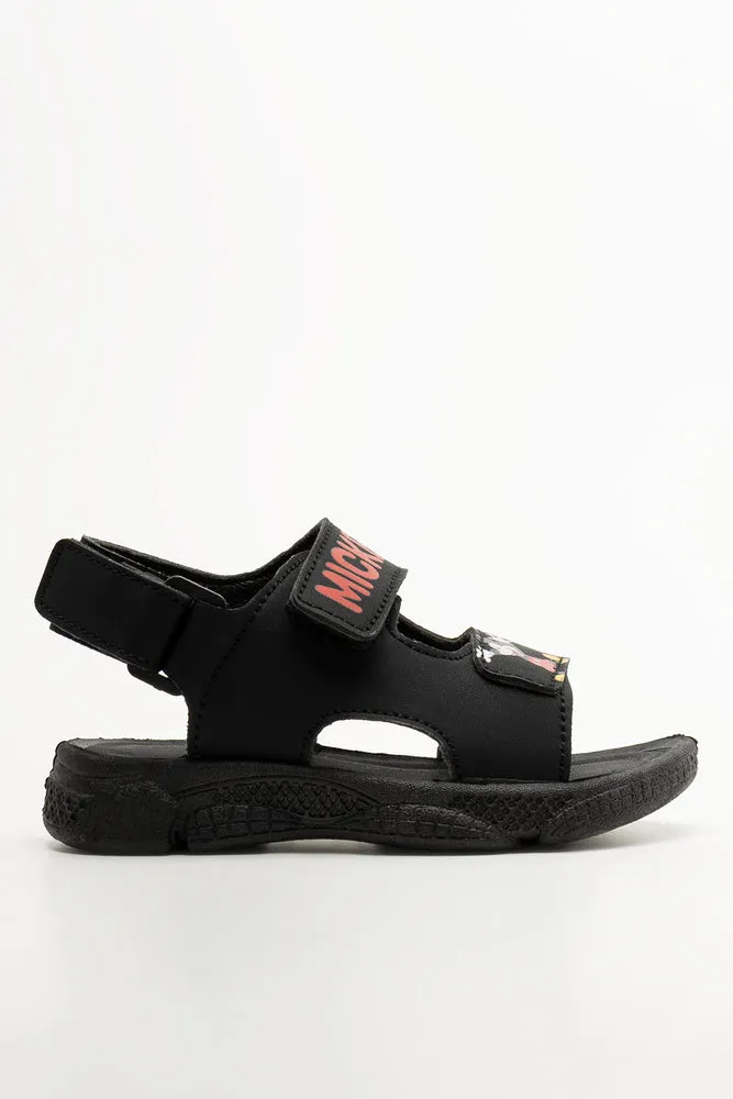 Mickey Mouse Adventure Sandals Black sold by Ackermas