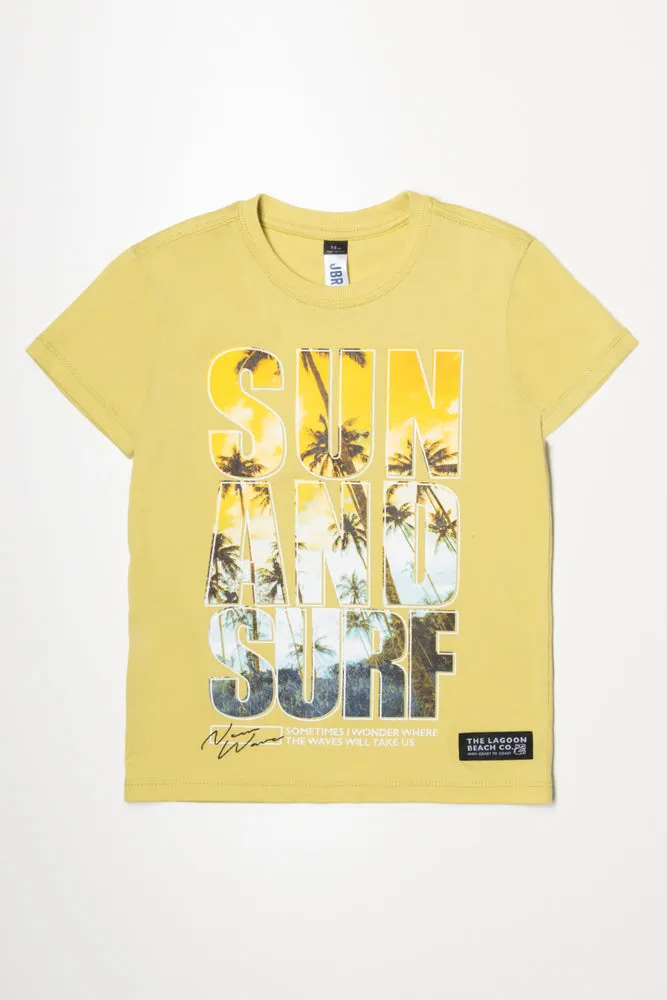 Short Sleeve T-Shirt Yellow sold by Ackermas