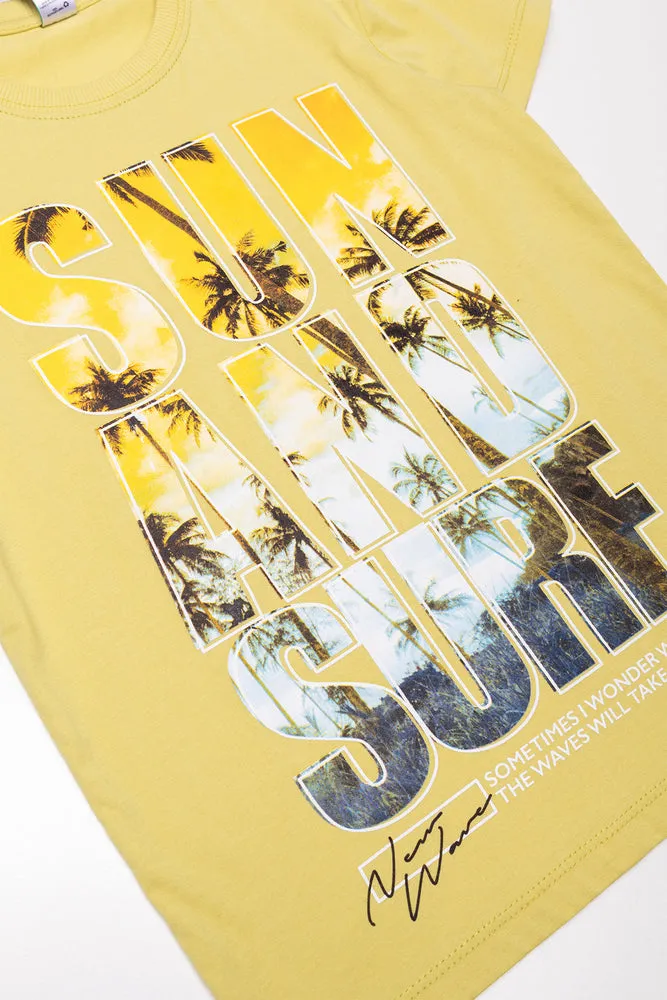 Short Sleeve T-Shirt Yellow sold by Ackermas product image thumbnail 2