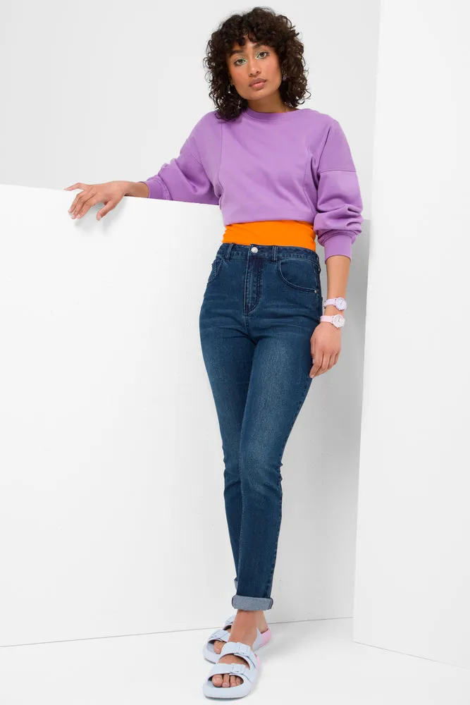 Skinny Denim Jeans Blue sold by Ackermas