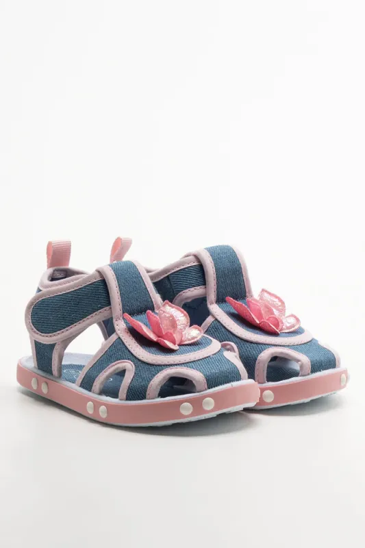 Denim Butterfly Sandals Blue sold by Ackermas