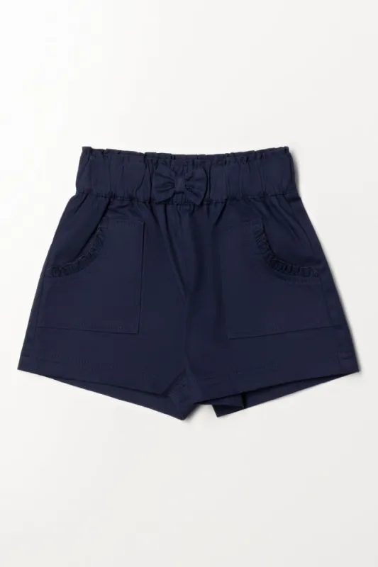 Twill Shorts Navy sold by Ackermas
