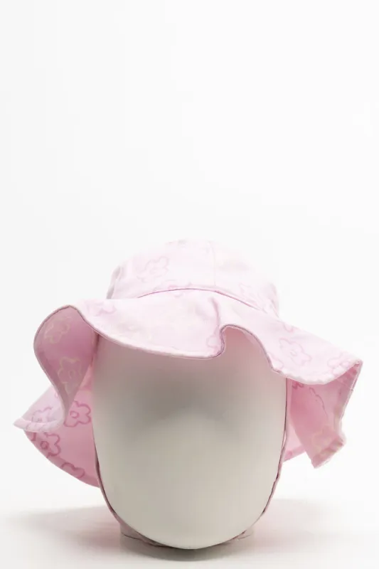 Wide Brim Floral Hat Pink sold by Ackermas