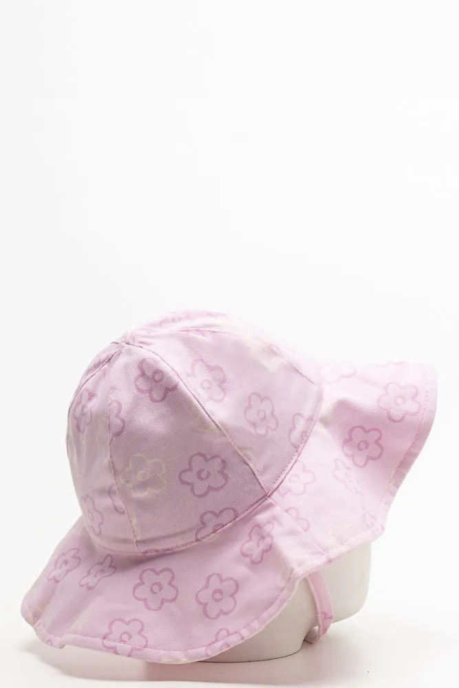 Wide Brim Floral Hat Pink sold by Ackermas product image thumbnail 2