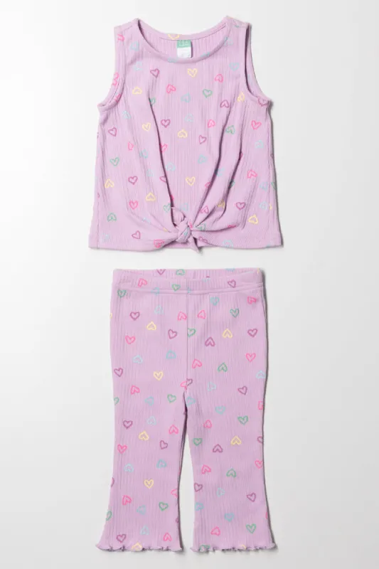 Flare Pants Set Purple sold by Ackermas