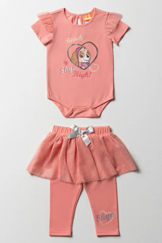 Paw Patrol Tutu Set Coral sold by Ackermas