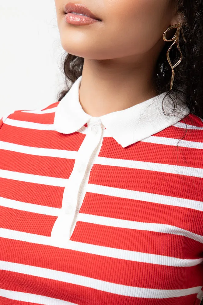 Stripe Golfer Red sold by Ackermas product image thumbnail 4