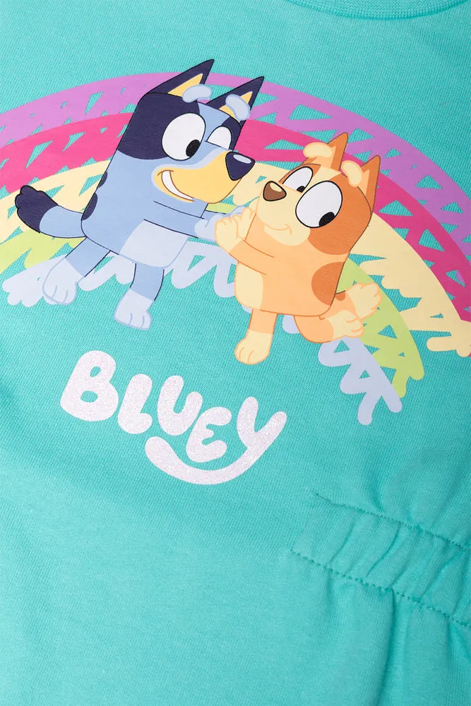 Bluey Turn Up Sleeve Dress Blue sold by Ackermas product image thumbnail 2