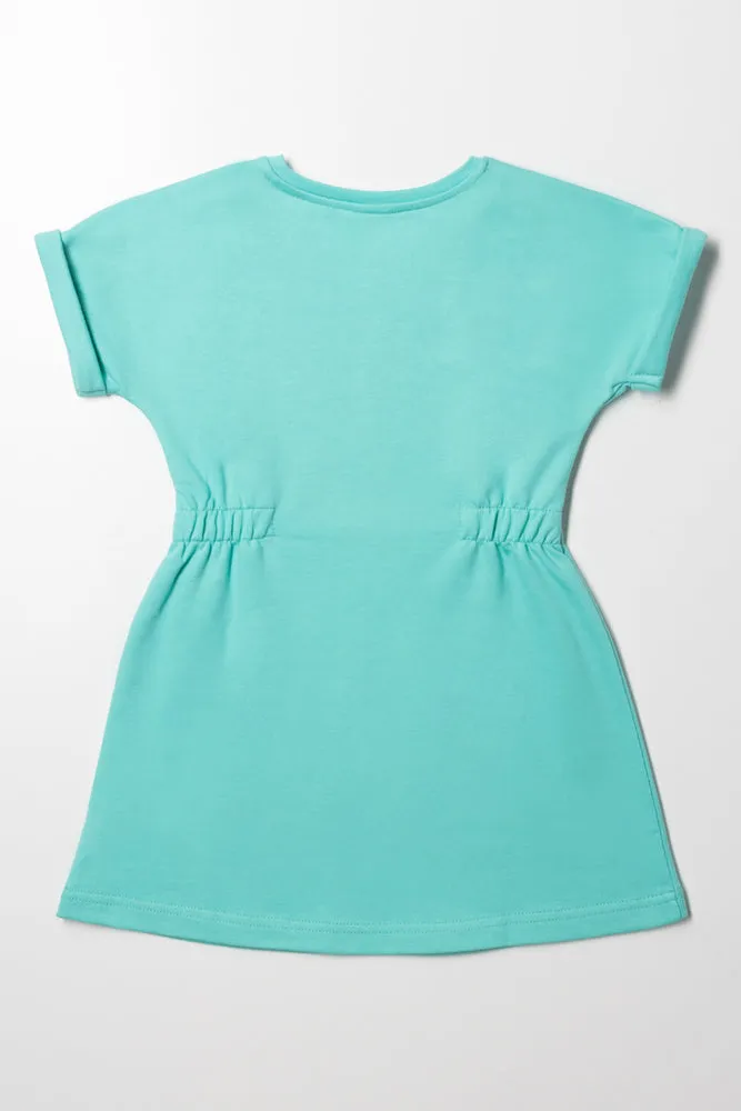 Bluey Turn Up Sleeve Dress Blue sold by Ackermas product image thumbnail 3