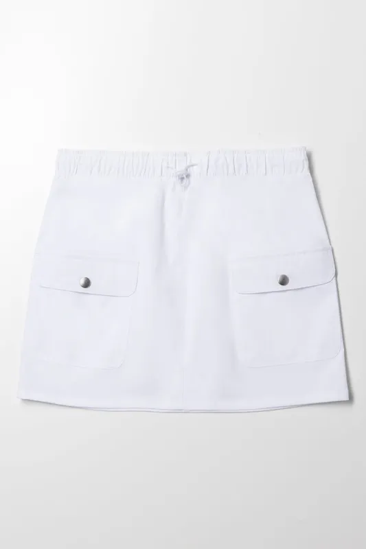 Cargo Skirt White sold by Ackermas