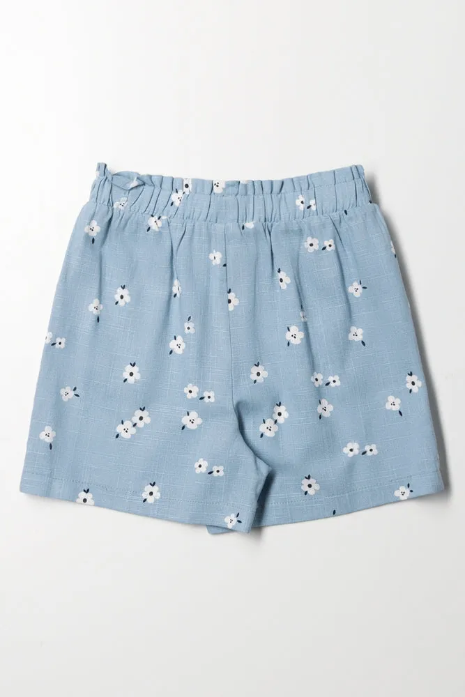 Floral Shorts Light Blue sold by Ackermas product image thumbnail 3
