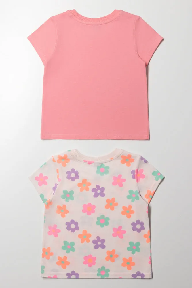 2 Pack Floral Short Sleeve T-Shirts sold by Ackermas product image thumbnail 3
