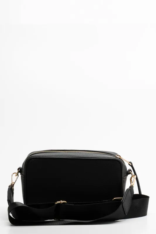 Front Zip Camera Bag Black sold by Ackermas