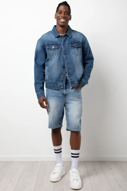 Denim Shorts Blue sold by Ackermas