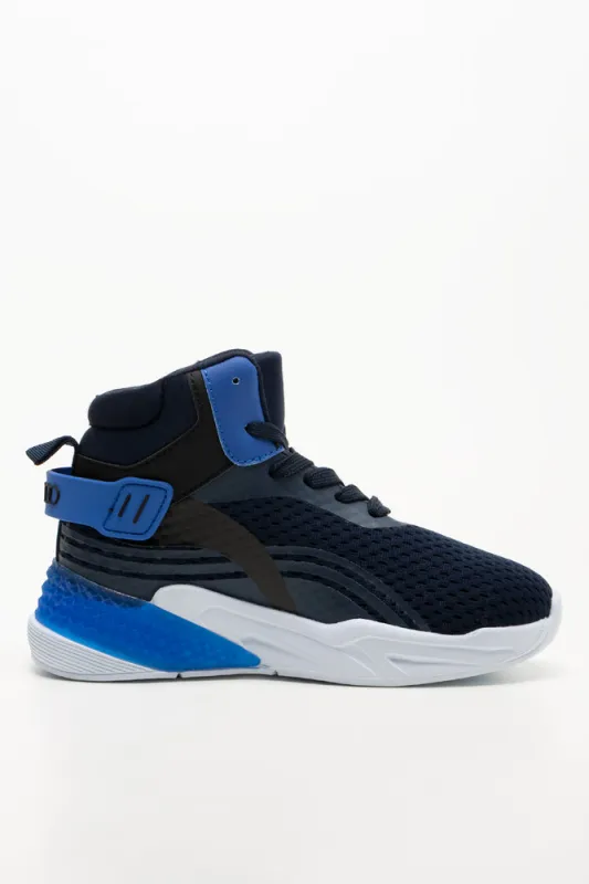 Light Up High Top Sneakers Navy sold by Ackermas