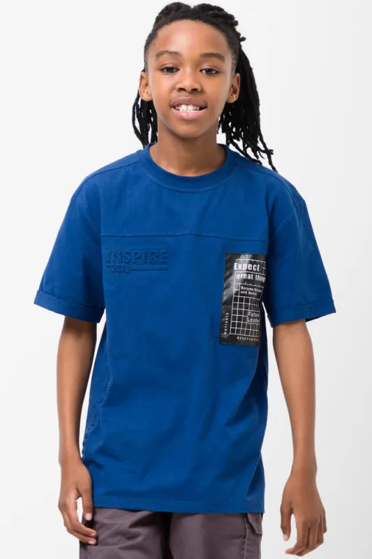 Short Sleeve T-Shirt Blue sold by Ackermas