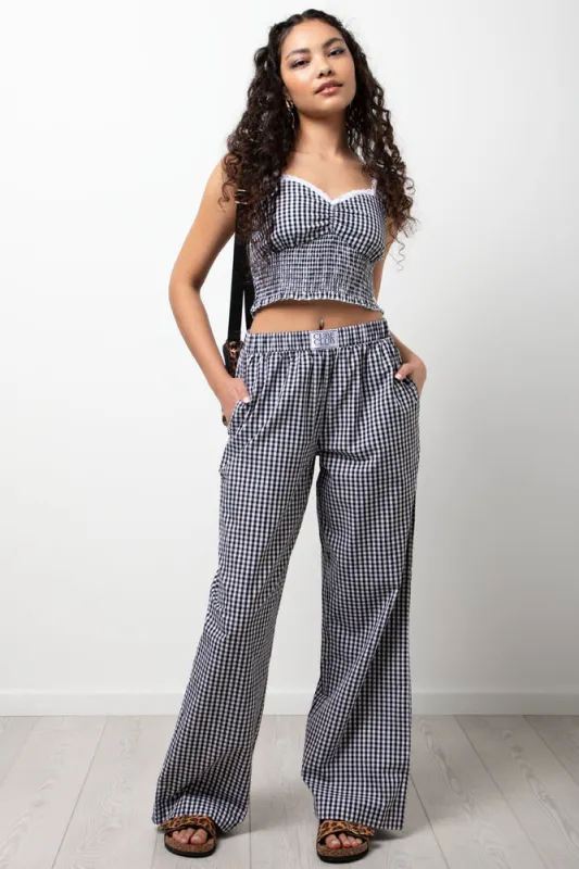 Check Pull On Pants Black And White sold by Ackermas