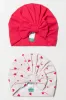 2 Pack Heart Turbans Dark Pink sold by Ackermas