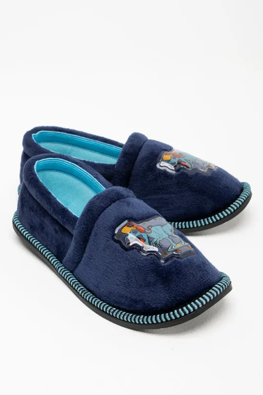 Dino Slippers Navy sold by Ackermas