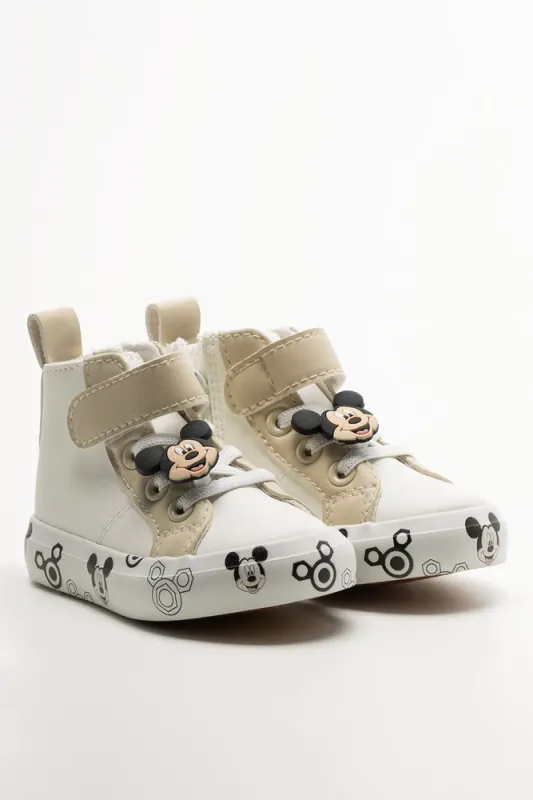 Mickey Mouse High Top Sneakers White sold by Ackermas