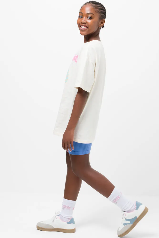 Shells Oversized Short Sleeve T-Shirt White sold by Ackermas product image thumbnail 2