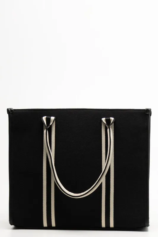 Square Tote Bag Black sold by Ackermas